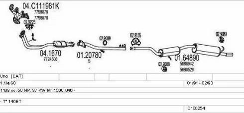 MTS C100254012975 - Impianto gas scarico autozon.pro