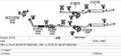 MTS C100214012926 - Impianto gas scarico autozon.pro