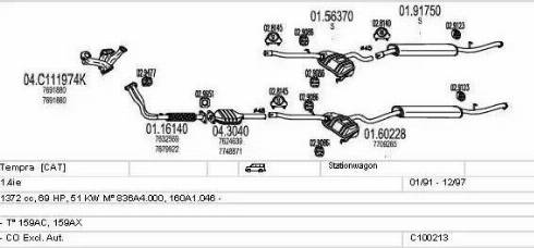 MTS C100213012925 - Impianto gas scarico autozon.pro