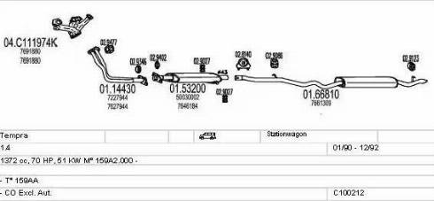 MTS C100212012924 - Impianto gas scarico autozon.pro