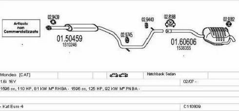 MTS C110809015767 - Impianto gas scarico autozon.pro