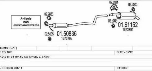 MTS C110837021865 - Impianto gas scarico autozon.pro