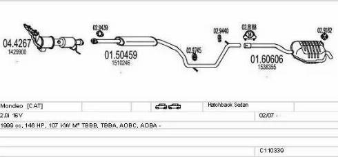 MTS C110339003304 - Impianto gas scarico autozon.pro