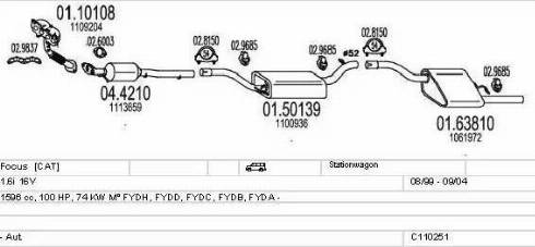 MTS C110251003981 - Impianto gas scarico autozon.pro