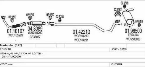 MTS C180029001477 - Impianto gas scarico autozon.pro