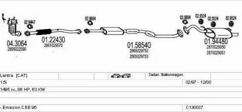 MTS C130037001887 - Impianto gas scarico autozon.pro