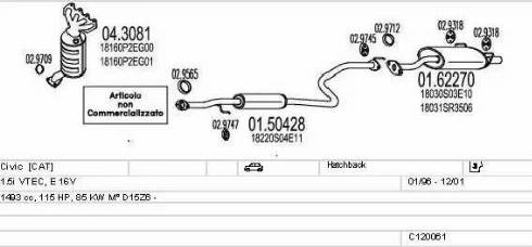 MTS C120061002679 - Impianto gas scarico autozon.pro