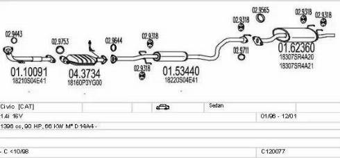 MTS C120077002697 - Impianto gas scarico autozon.pro