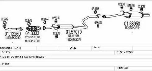 MTS C120149008176 - Impianto gas scarico autozon.pro