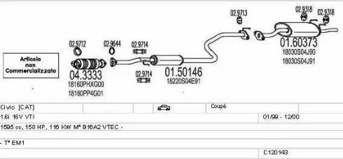 MTS C120143009764 - Impianto gas scarico autozon.pro