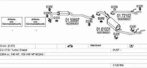 MTS C120169014203 - Impianto gas scarico autozon.pro