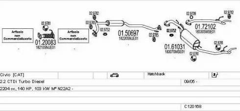 MTS C120168014185 - Impianto gas scarico autozon.pro