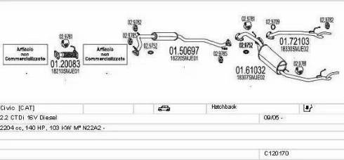 MTS C120170014223 - Impianto gas scarico autozon.pro