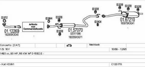 MTS C120178021023 - Impianto gas scarico autozon.pro