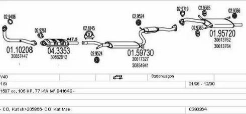 MTS C390264002271 - Impianto gas scarico autozon.pro