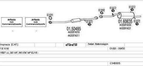 MTS C340005004857 - Impianto gas scarico autozon.pro