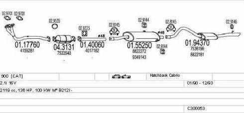 MTS C300053003639 - Impianto gas scarico autozon.pro