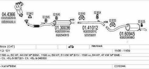 MTS C310344010741 - Impianto gas scarico autozon.pro