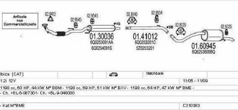 MTS C310383019823 - Impianto gas scarico autozon.pro
