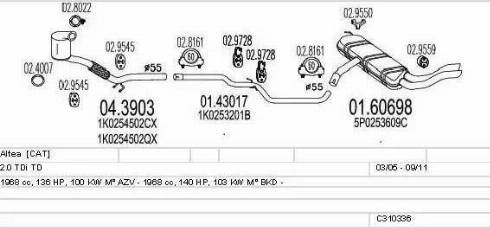 MTS C310336010733 - Impianto gas scarico autozon.pro