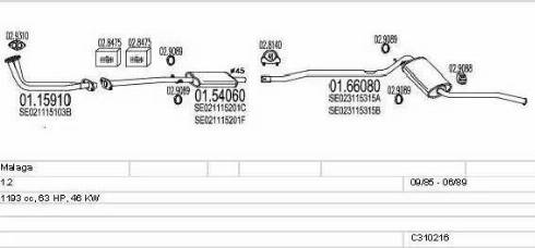 MTS C310216006454 - Impianto gas scarico autozon.pro