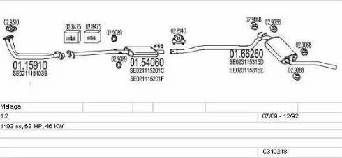 MTS C310218006456 - Impianto gas scarico autozon.pro