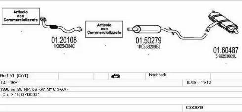 MTS C380940028508 - Impianto gas scarico autozon.pro