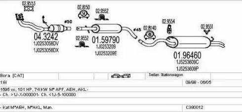 MTS C380012002803 - Impianto gas scarico autozon.pro