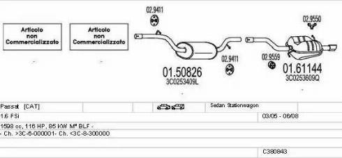 MTS C380843016277 - Impianto gas scarico autozon.pro