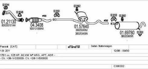 MTS C380332003190 - Impianto gas scarico autozon.pro