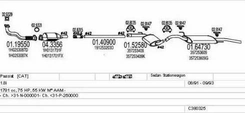 MTS C380325003183 - Impianto gas scarico autozon.pro