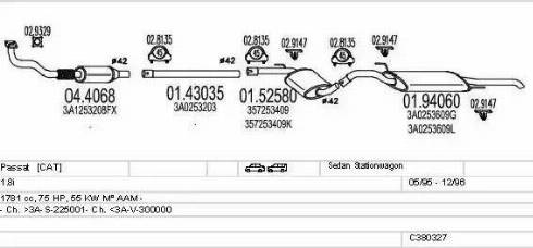 MTS C380327003185 - Impianto gas scarico autozon.pro