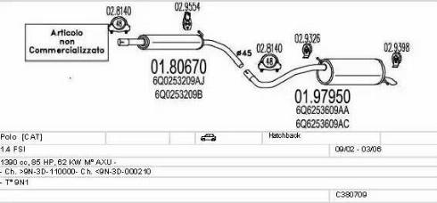 MTS C380709009325 - Impianto gas scarico autozon.pro