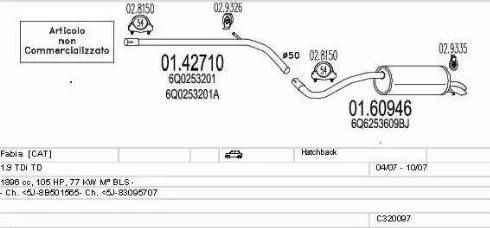 MTS C320097010764 - Impianto gas scarico autozon.pro