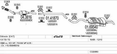 MTS C320060004838 - Impianto gas scarico autozon.pro