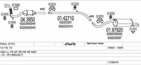 MTS C320010004770 - Impianto gas scarico autozon.pro