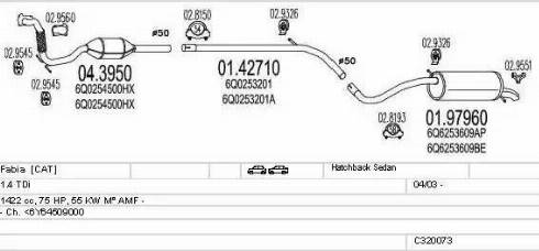 MTS C320073007788 - Impianto gas scarico autozon.pro