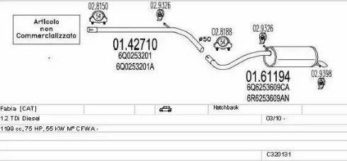 MTS C320131024965 - Impianto gas scarico autozon.pro