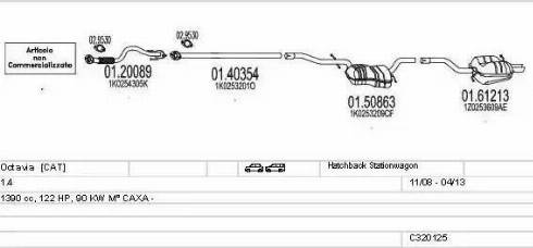 MTS C320125022954 - Impianto gas scarico autozon.pro