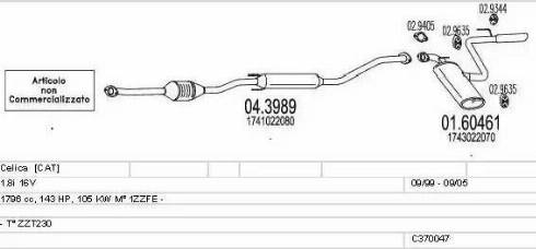 MTS C370047001725 - Impianto gas scarico autozon.pro