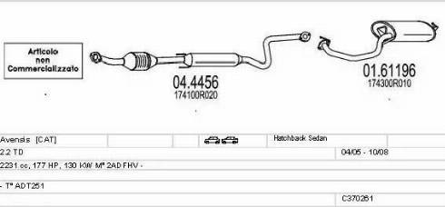 MTS C370261022646 - Impianto gas scarico autozon.pro