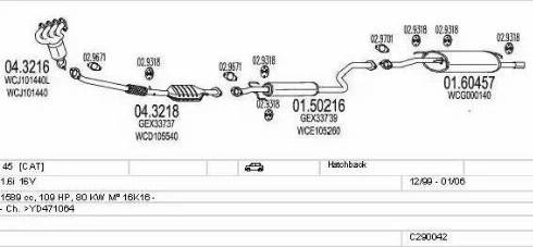 MTS C290042003497 - Impianto gas scarico autozon.pro