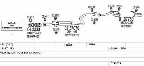 MTS C290059003515 - Impianto gas scarico autozon.pro