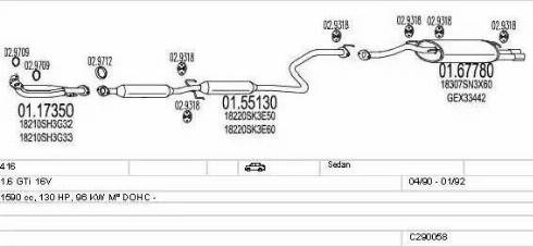 MTS C290058003514 - Impianto gas scarico autozon.pro