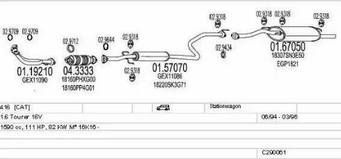 MTS C290061003517 - Impianto gas scarico autozon.pro