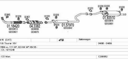 MTS C290062003518 - Impianto gas scarico autozon.pro