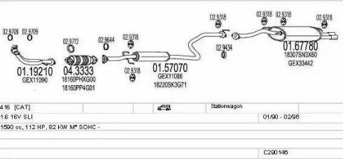 MTS C290146008184 - Impianto gas scarico autozon.pro