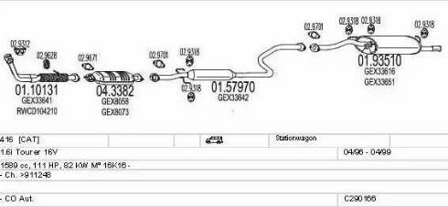 MTS C290166007620 - Impianto gas scarico autozon.pro