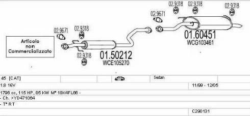 MTS C290131009321 - Impianto gas scarico autozon.pro