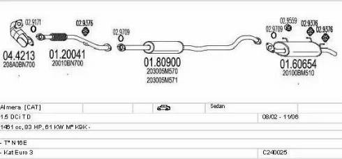 MTS C240025004493 - Impianto gas scarico autozon.pro